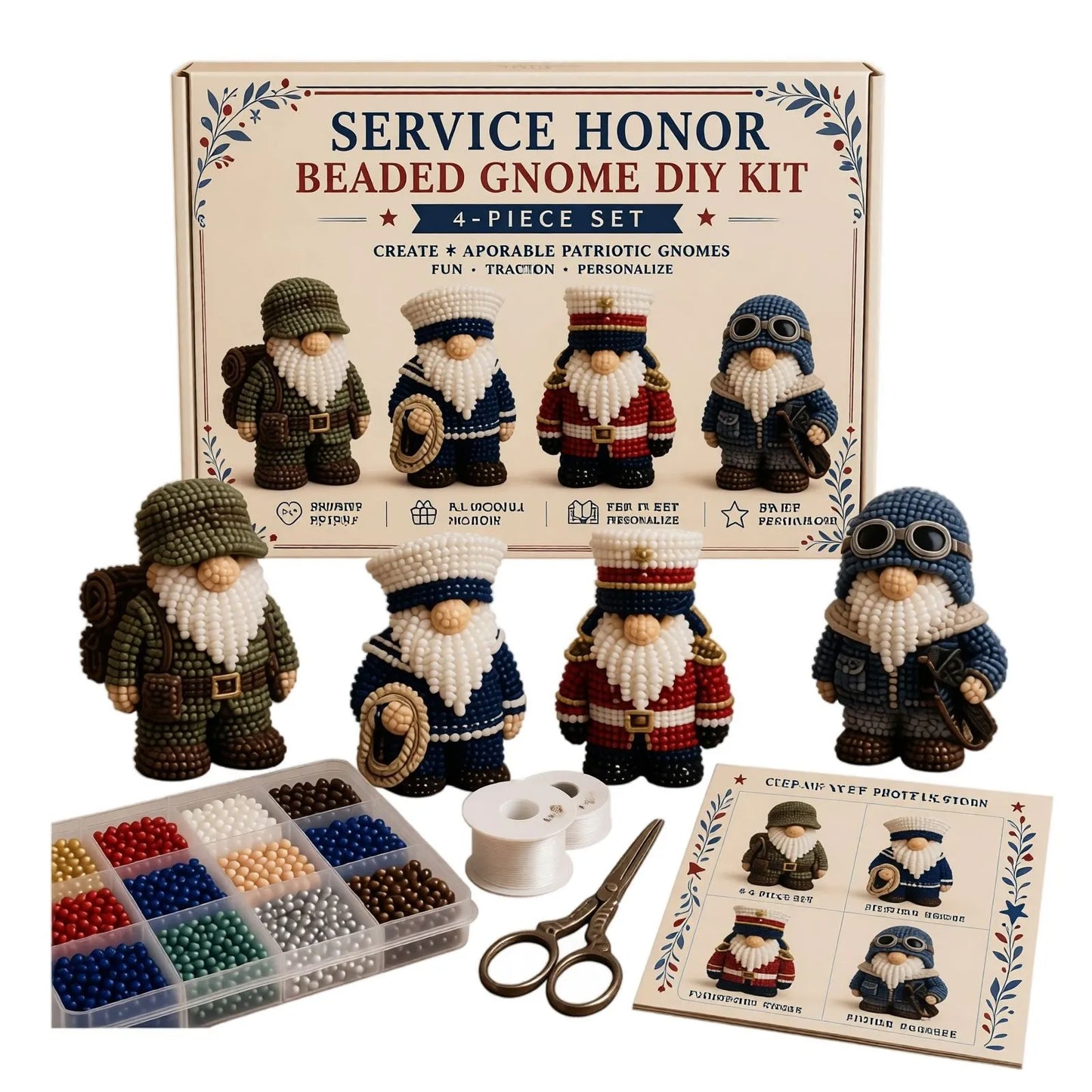 🎄Hot-Selling New 3d beaded seasonal gnome diy kit