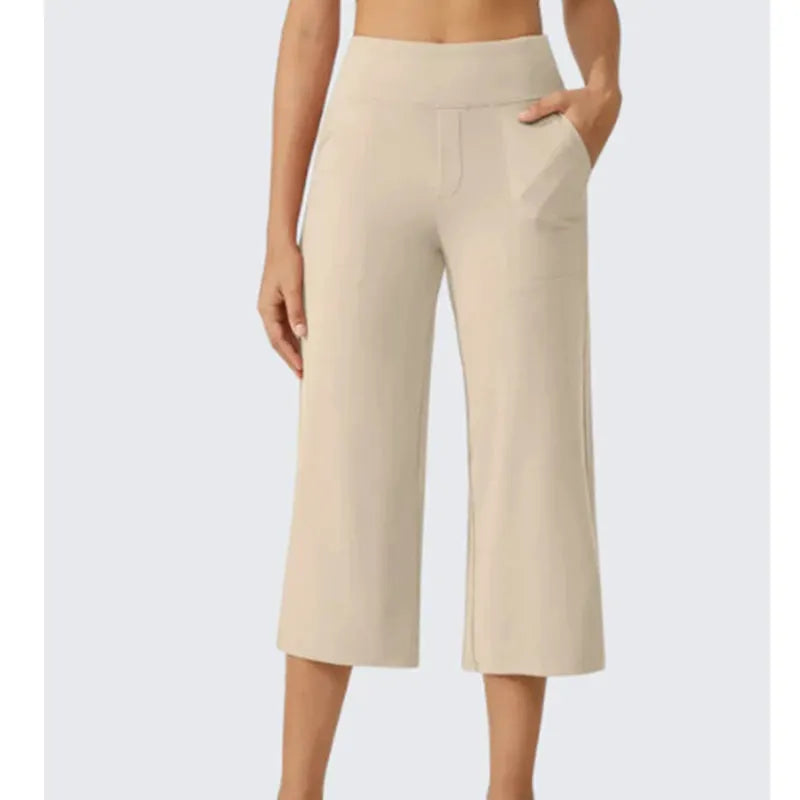 👖 Summer Bestseller! ☀️ Women's high-waisted loose-fit cropped trousers