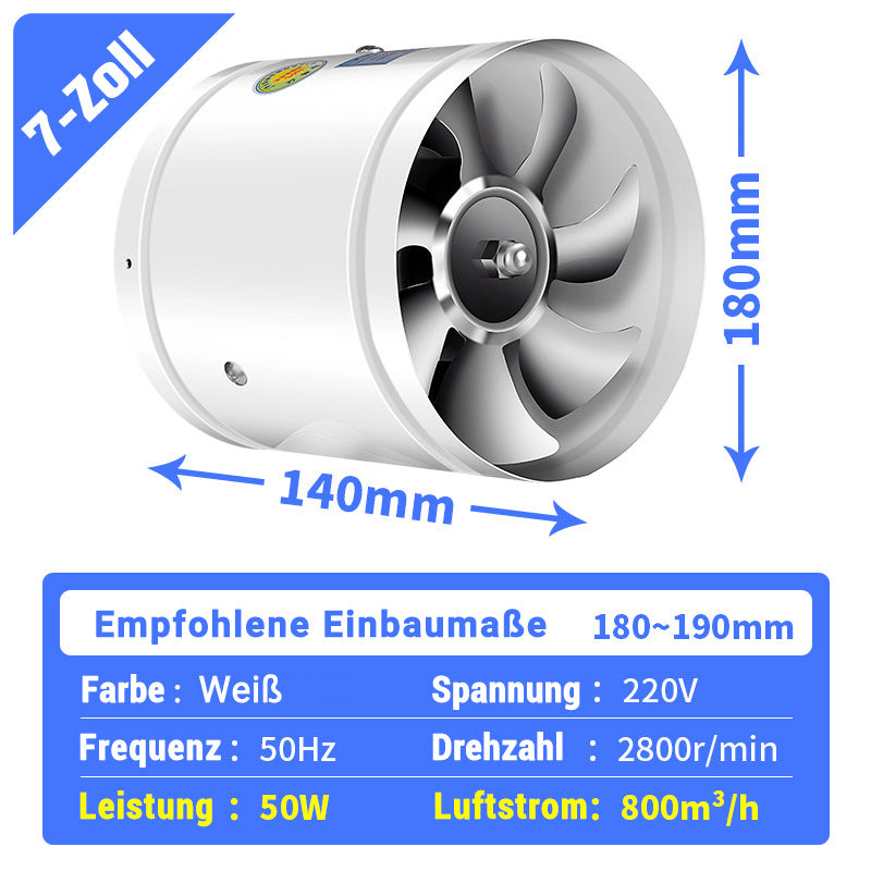 🔥Suitable For Multiple Scenarios - High-Speed, High-Power, Super-Strong Suction And Silent Exhaust Fan