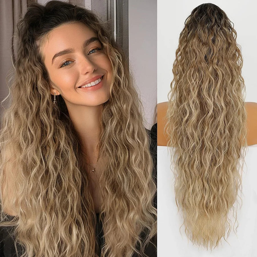 Women's Ponytail Long Curly Hair Bundle