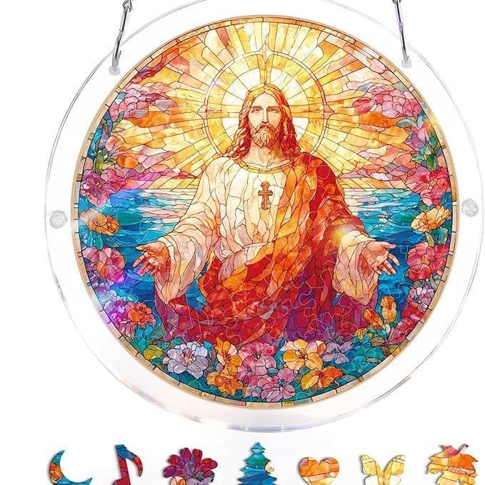 ☀️🛍️Acrylic Jigsaw Puzzle Suncatcher 80 Pieces