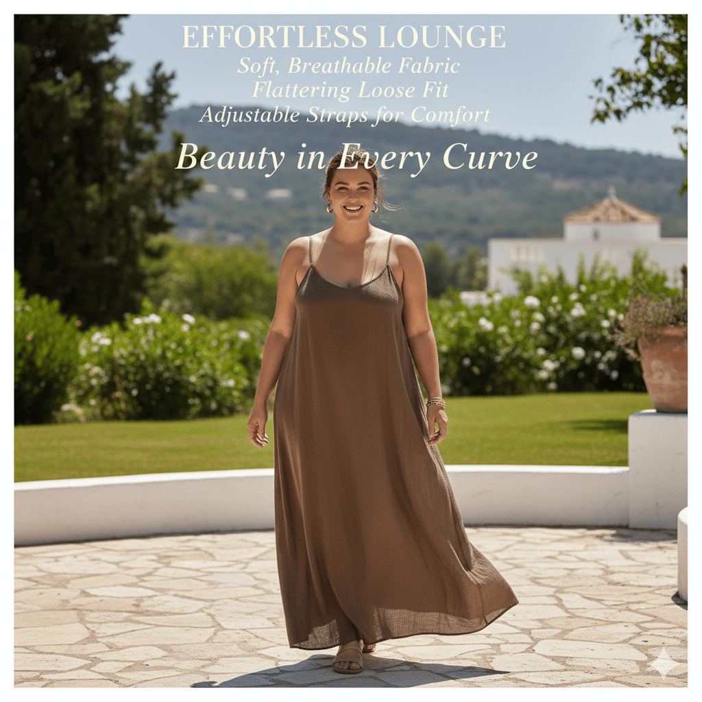 💥Women's Solid Color Cami Lounge Dress