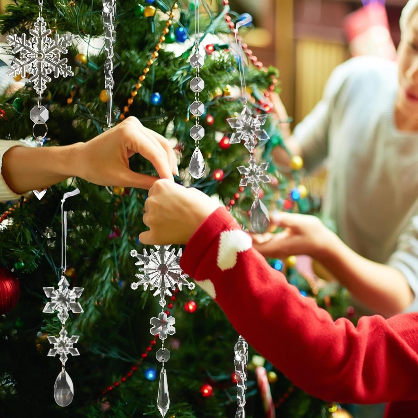 🎄Crystal Snowflake Ornaments For Christmas Tree