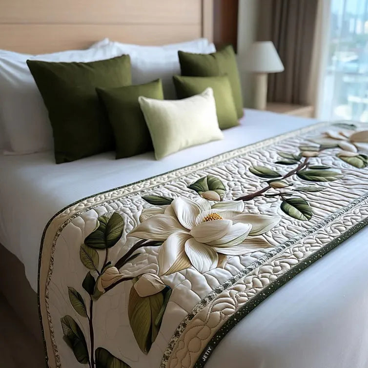 🍽️Quilted Table Runner with Vivid 3D Design