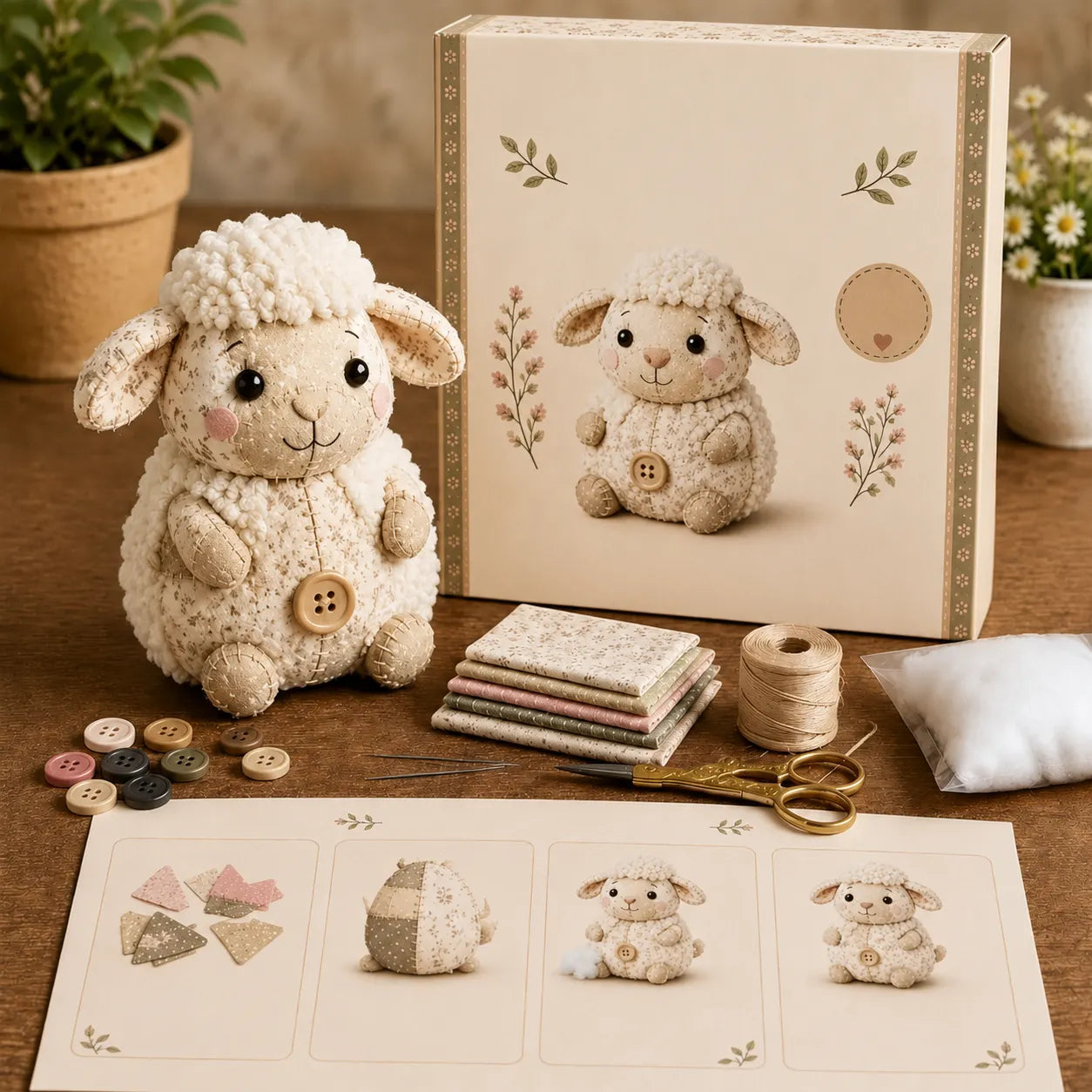 🐮🧵 Store Manager's Pick: $29.99 DIY Patchwork Animal Craft Kit