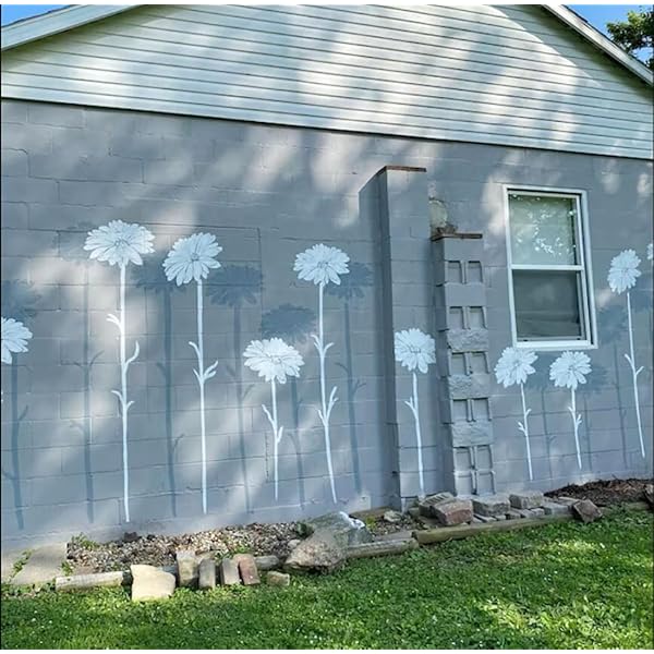 Garden Fence Large Flower Stencils - DIY Decoration