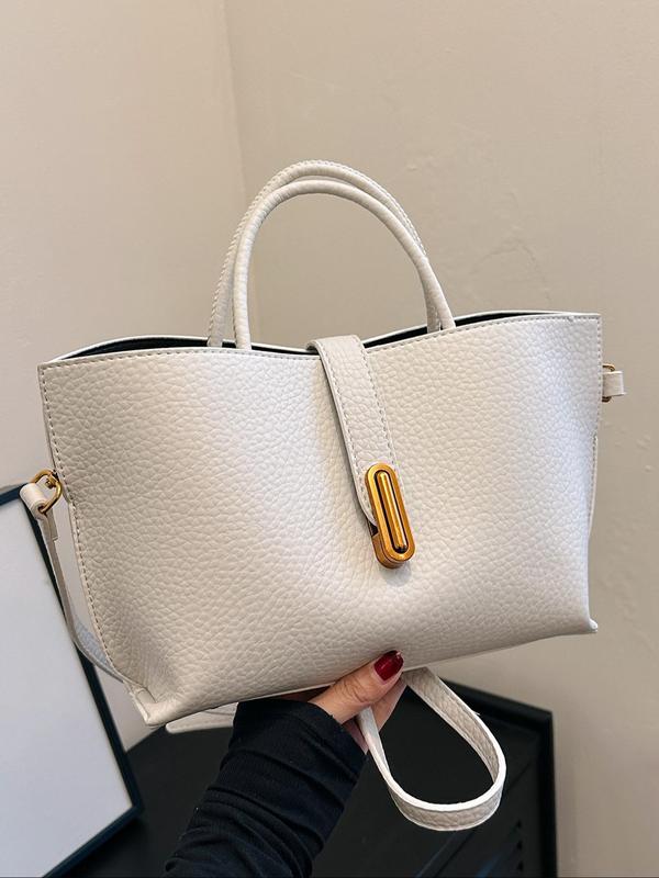 Women's Elegant Solid Color French Style Handbag