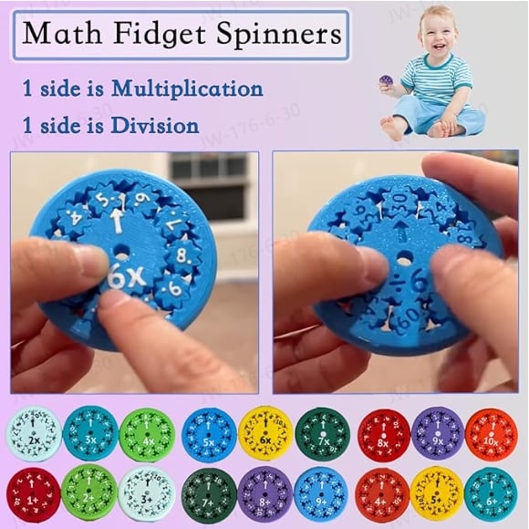 New Math Fidget Spinners