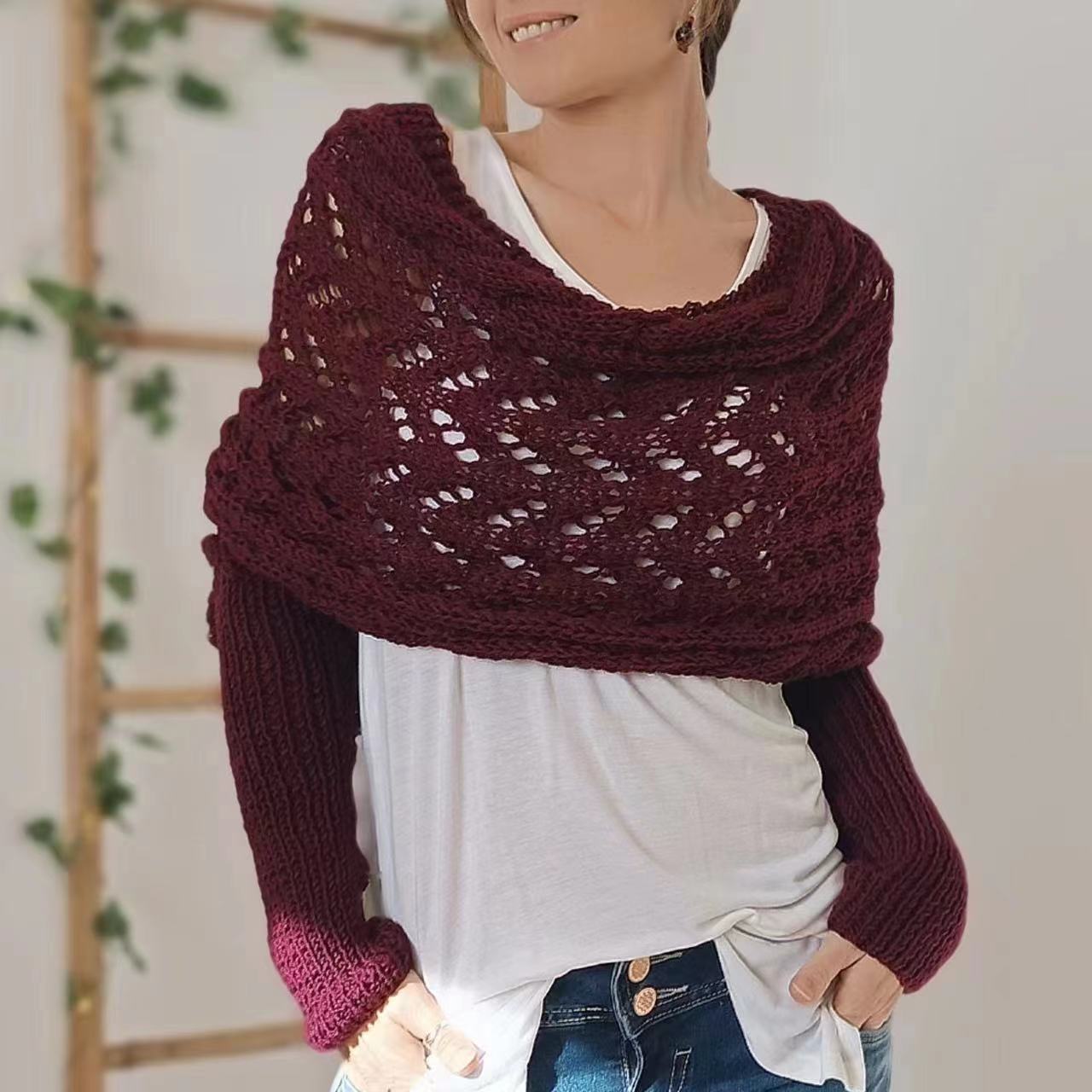 Knitted Wrap Shrugs For Women