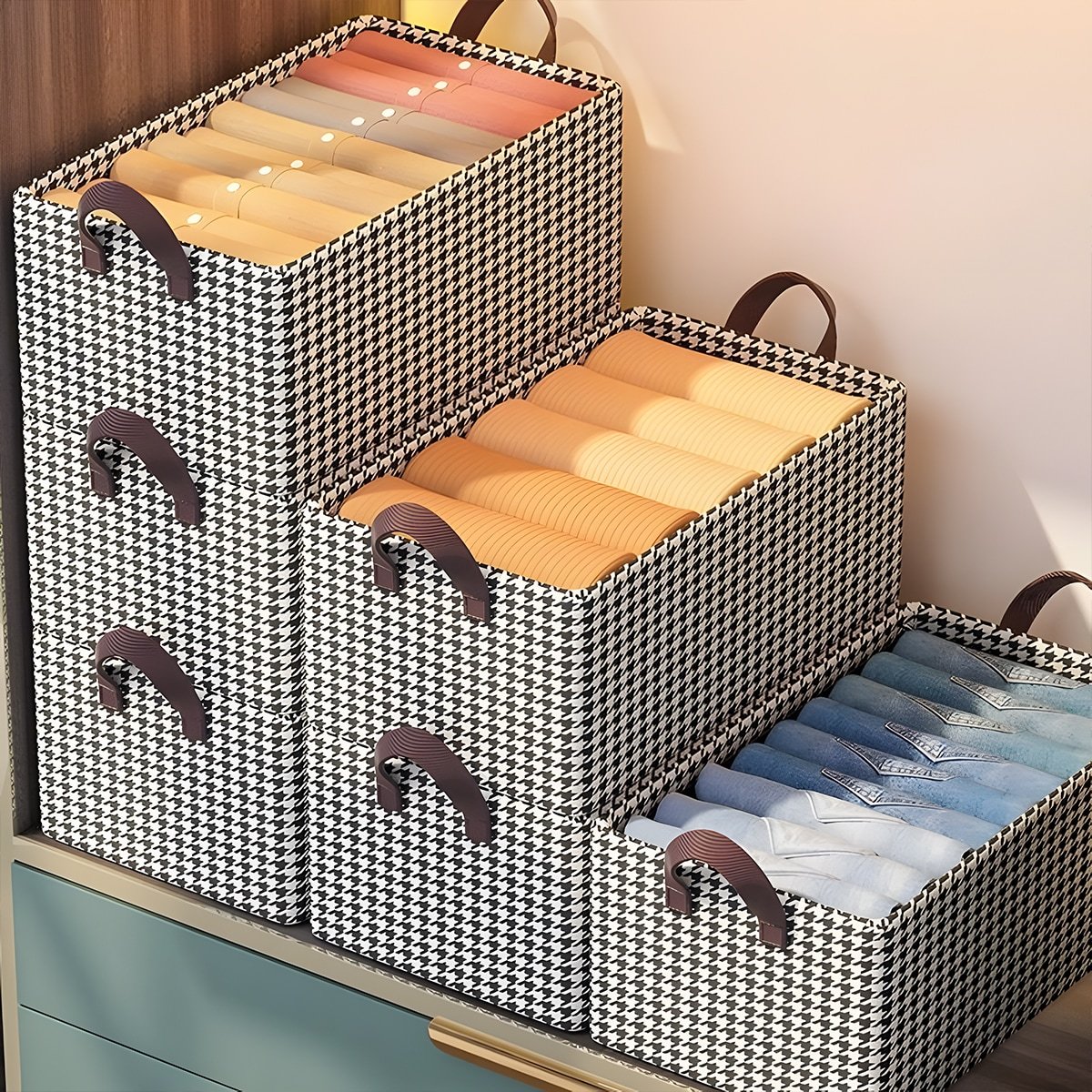 🏆Foldable jeans organizer for the closet