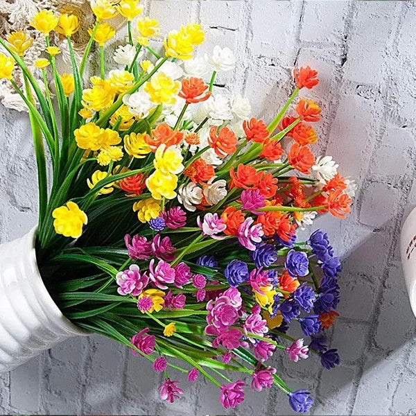 Outdoor Artificial Flowers💐1 Bundle(Includes 30 flowers)