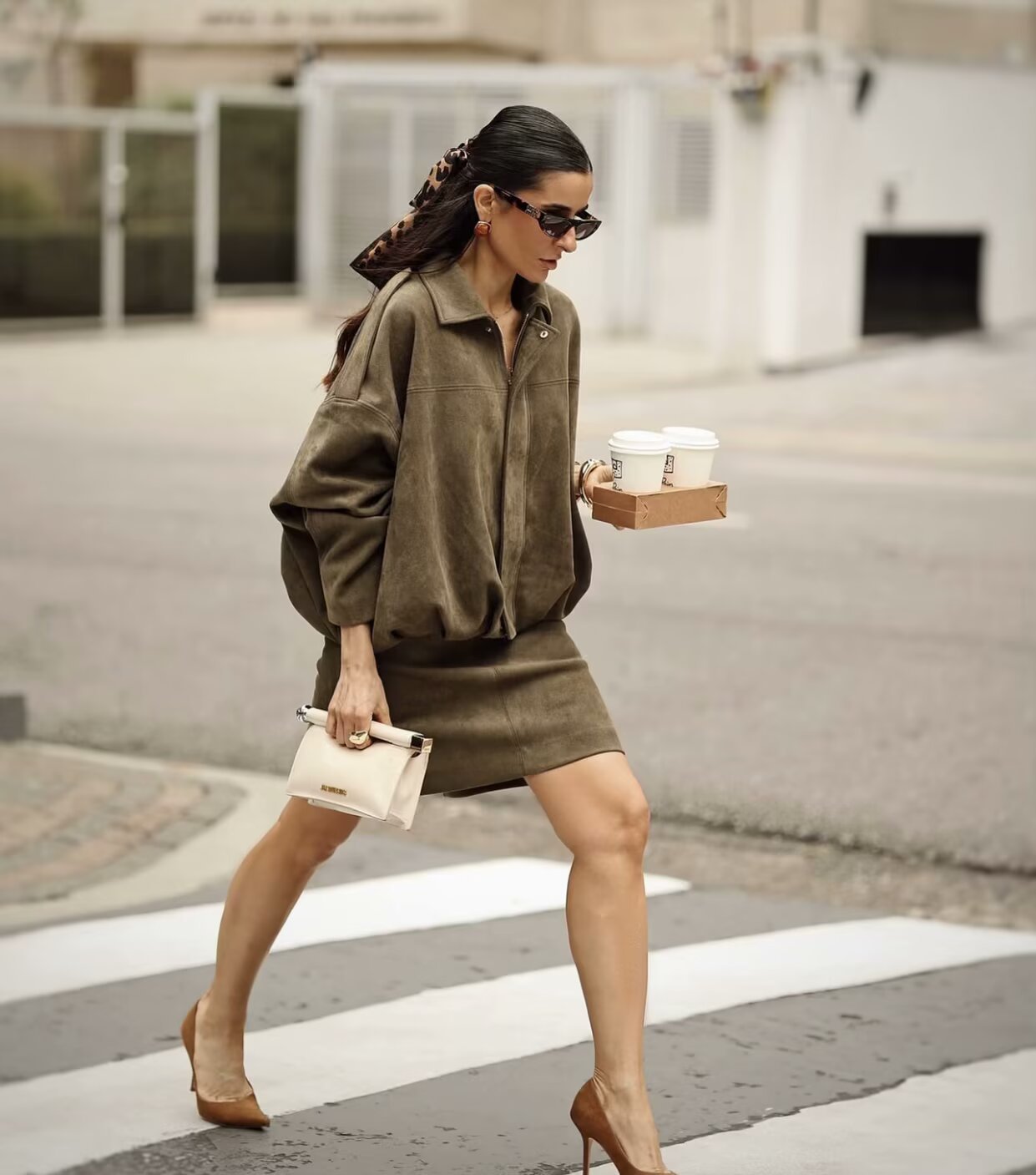 Trendy Autumn Military Short Jacket for Women
