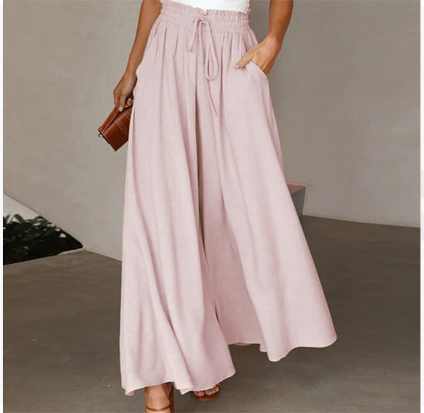 Women's High-Waisted Wide-Leg Pants