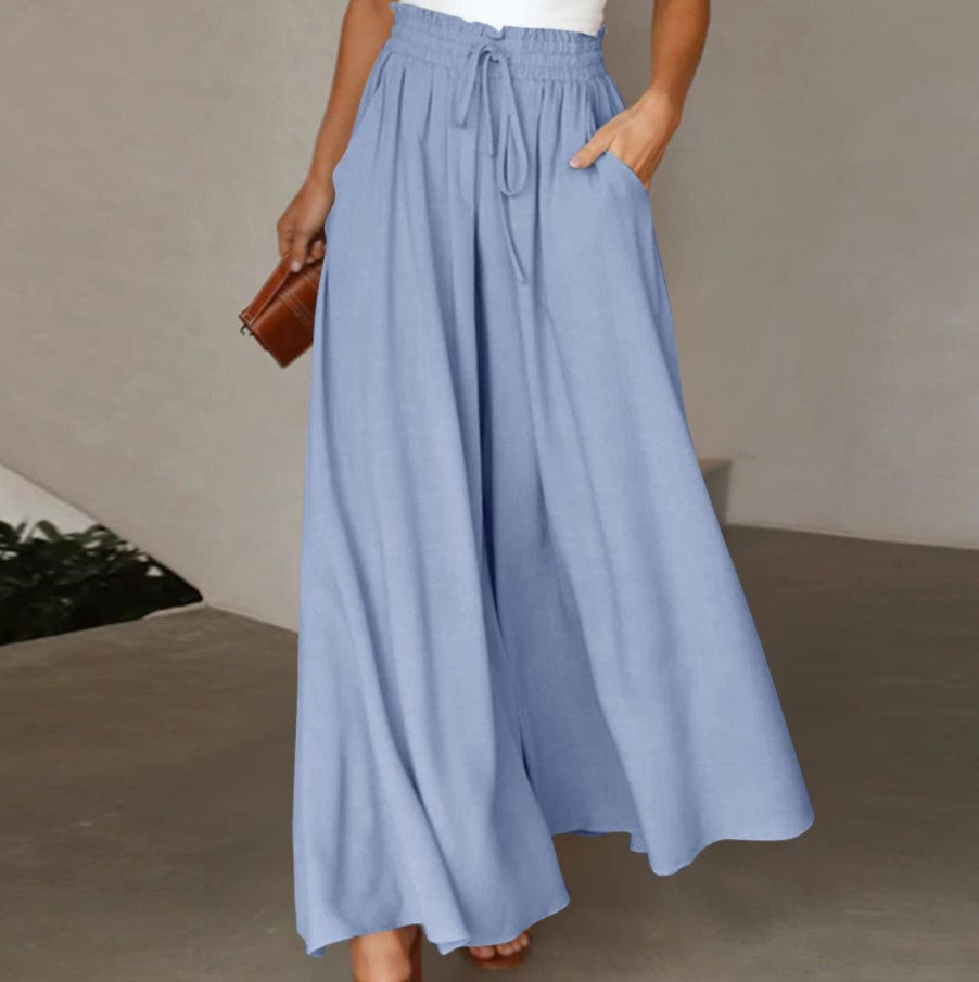 Women's High-Waisted Wide-Leg Pants