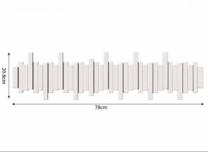 🎹Wall-Mounted Wooden Coat Rack 🎹Piano Key Style Design