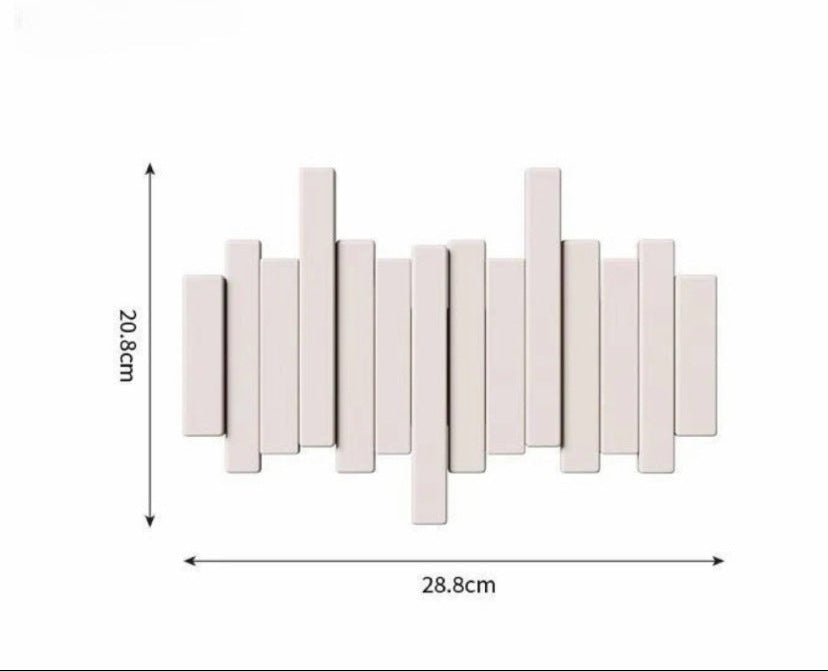 🎹Wall-Mounted Wooden Coat Rack 🎹Piano Key Style Design