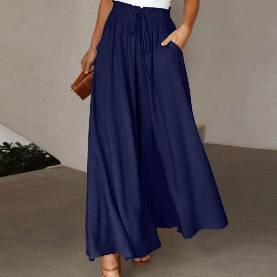 Women's High-Waisted Wide-Leg Pants