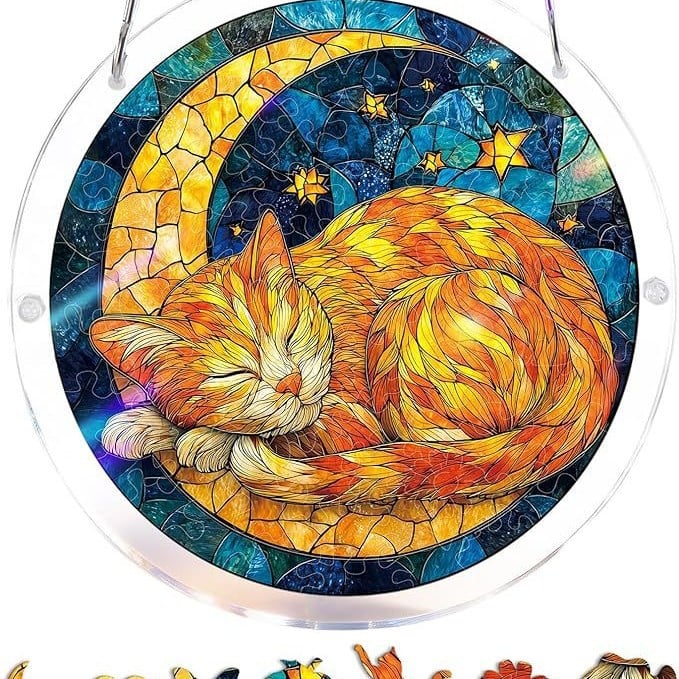 ☀️🛍️Acrylic Jigsaw Puzzle Suncatcher 80 Pieces