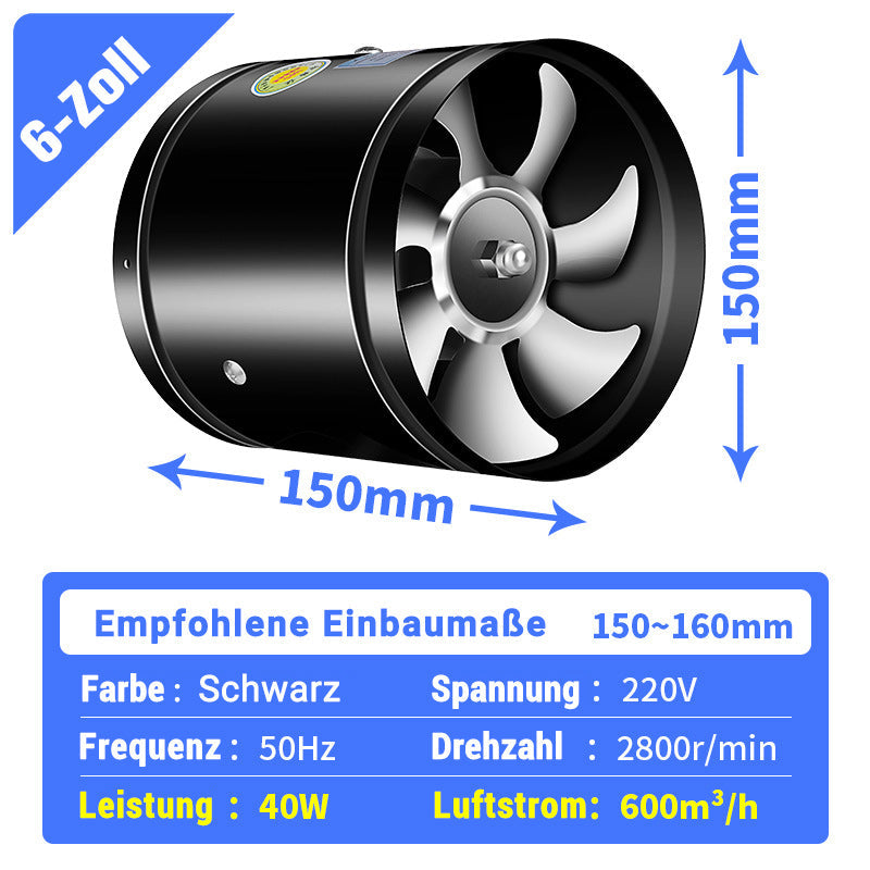 🔥Suitable For Multiple Scenarios - High-Speed, High-Power, Super-Strong Suction And Silent Exhaust Fan