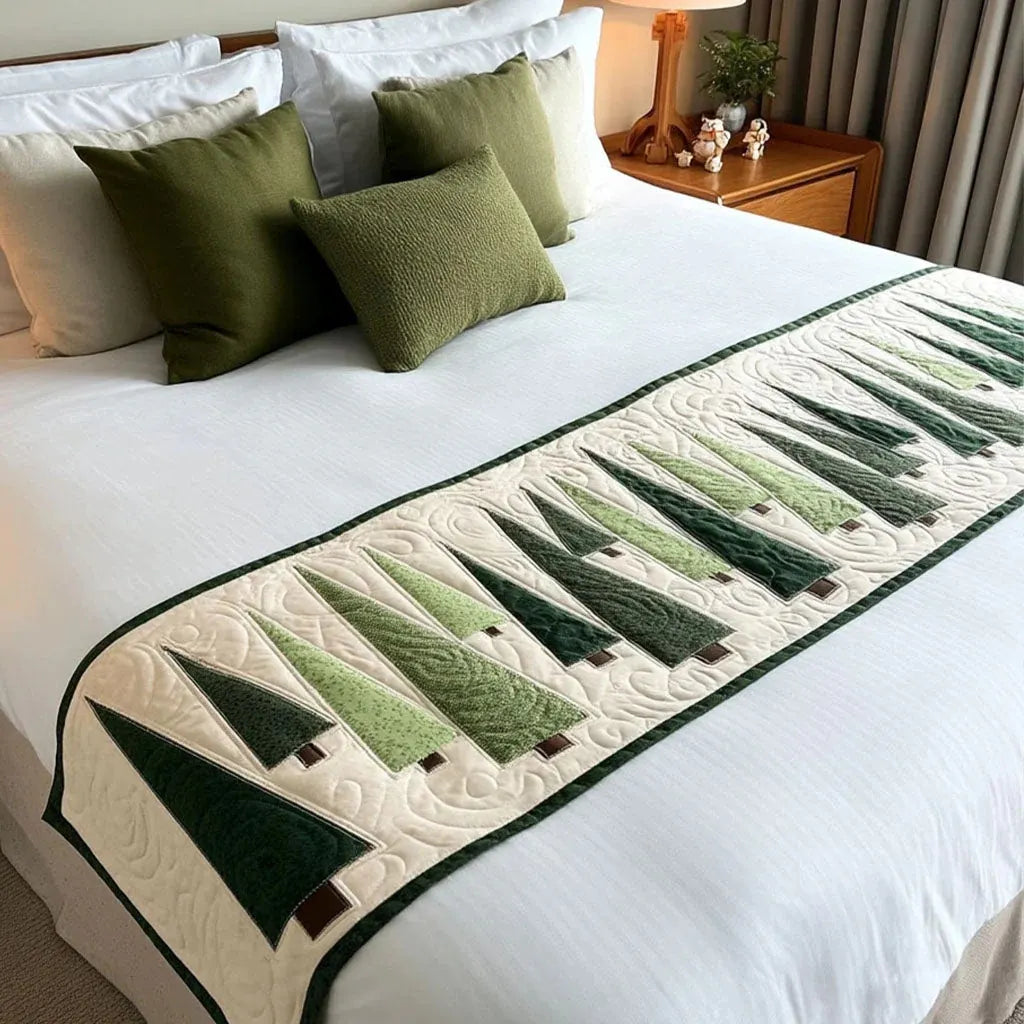 🍽️Quilted Table Runner with Vivid 3D Design