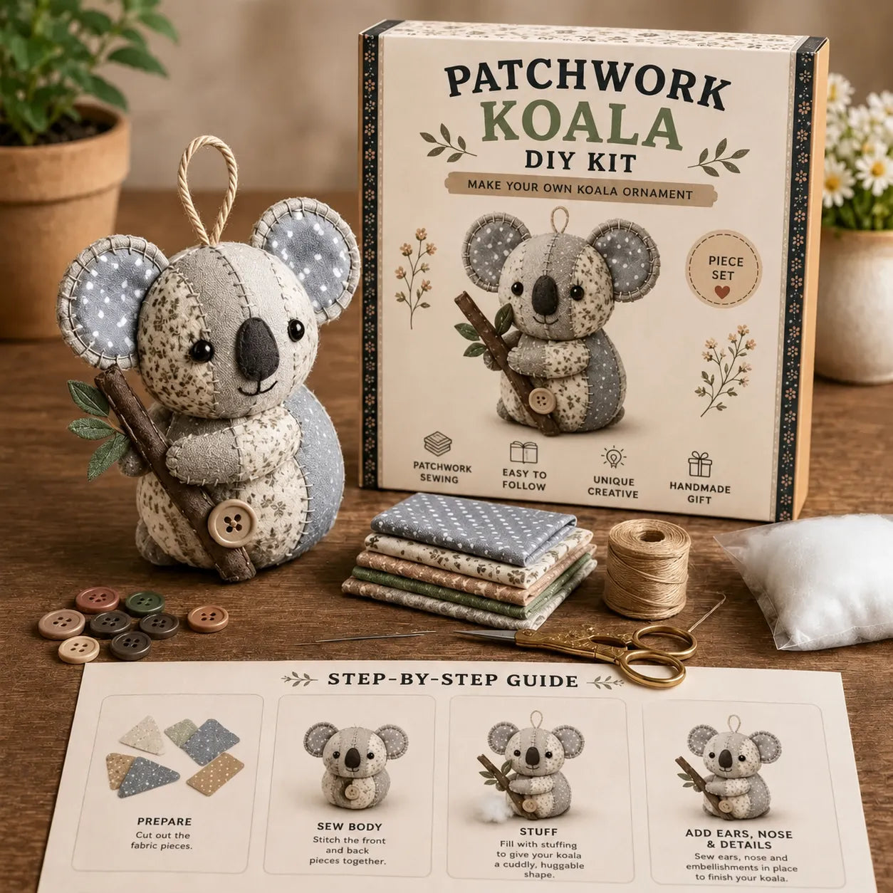 🐮🧵 Store Manager's Pick: $29.99 DIY Patchwork Animal Craft Kit