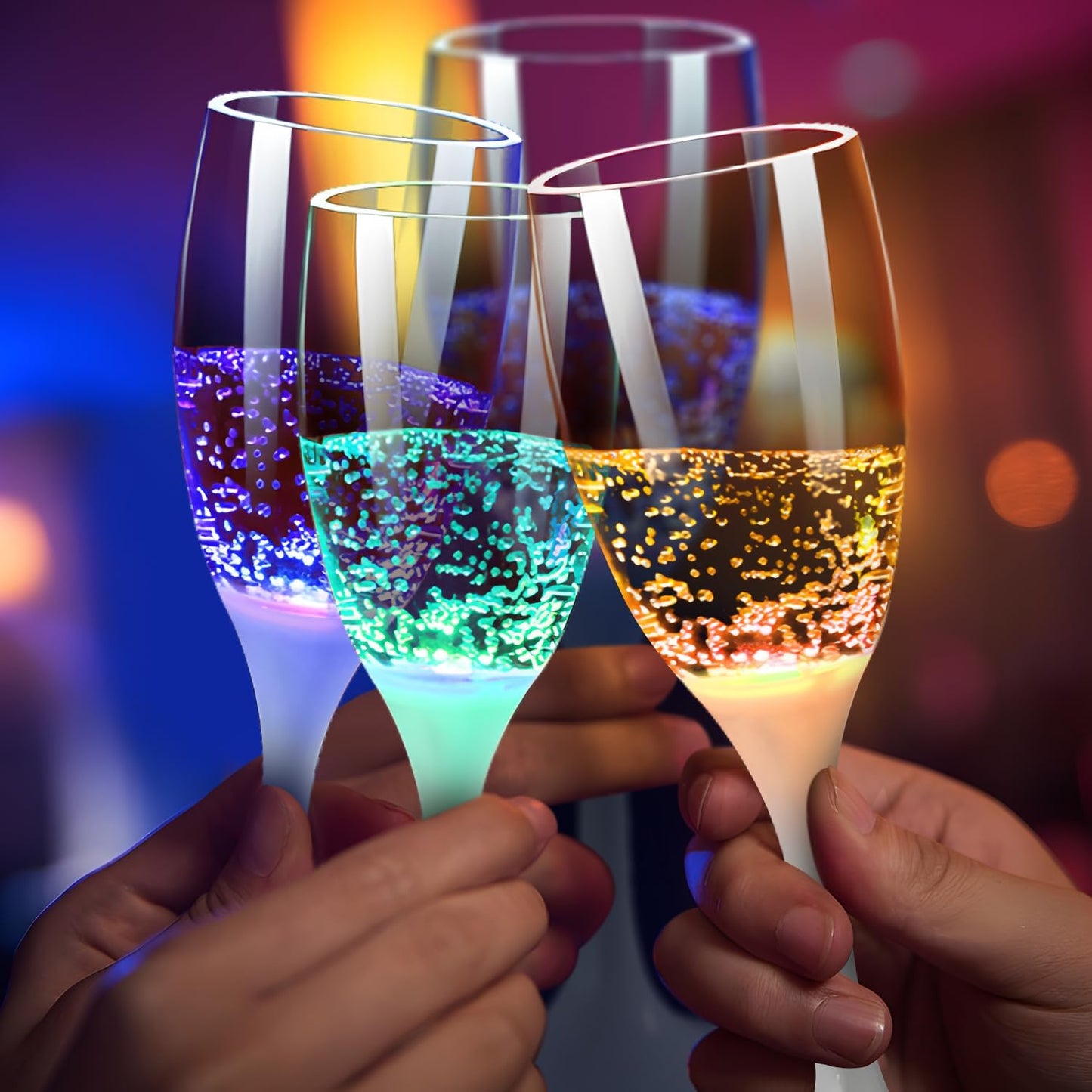 LED Light Up Cups Wine Champagne Glass