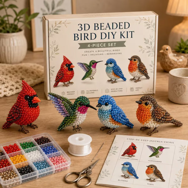 🦌Most Popular🧵Mini 3D Beaded Animal Craft Kit