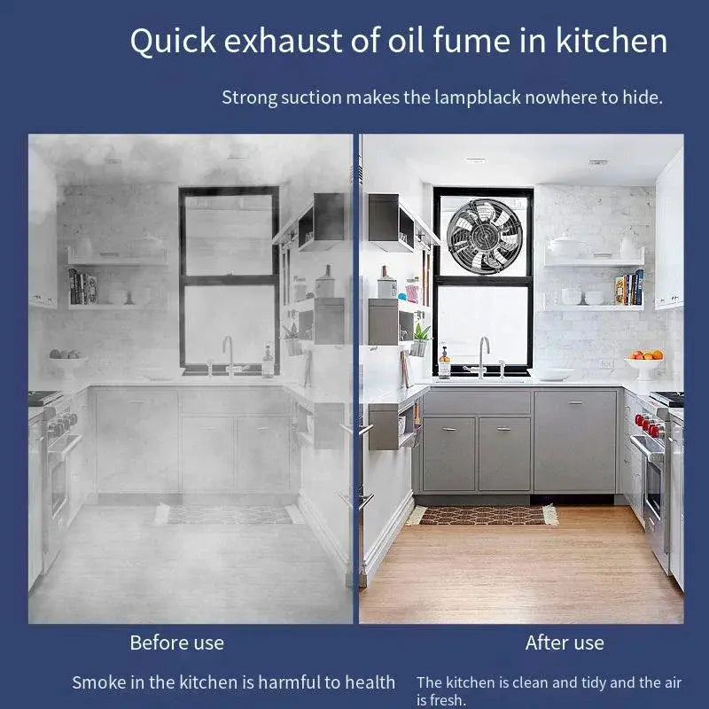 🔥Suitable For Multiple Scenarios - High-Speed, High-Power, Super-Strong Suction And Silent Exhaust Fan