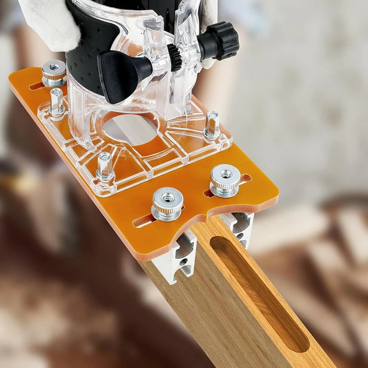 💥2-in-1 Woodworking Trimmer Slotting Auxiliary Positioning Bracket