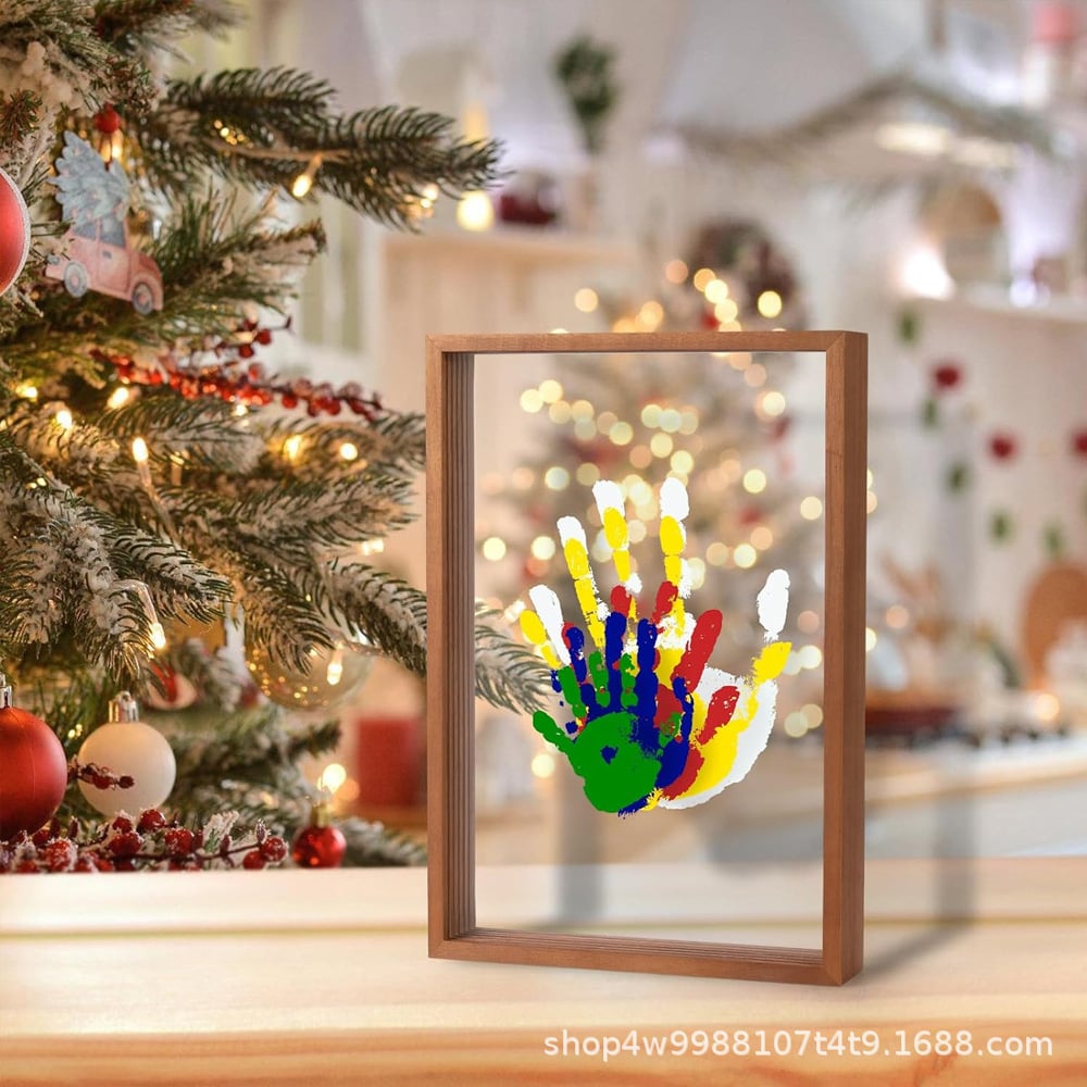 🎁Best Gift-Family Handprint Kit🌸Non-Toxic, Odorless, And Harmless