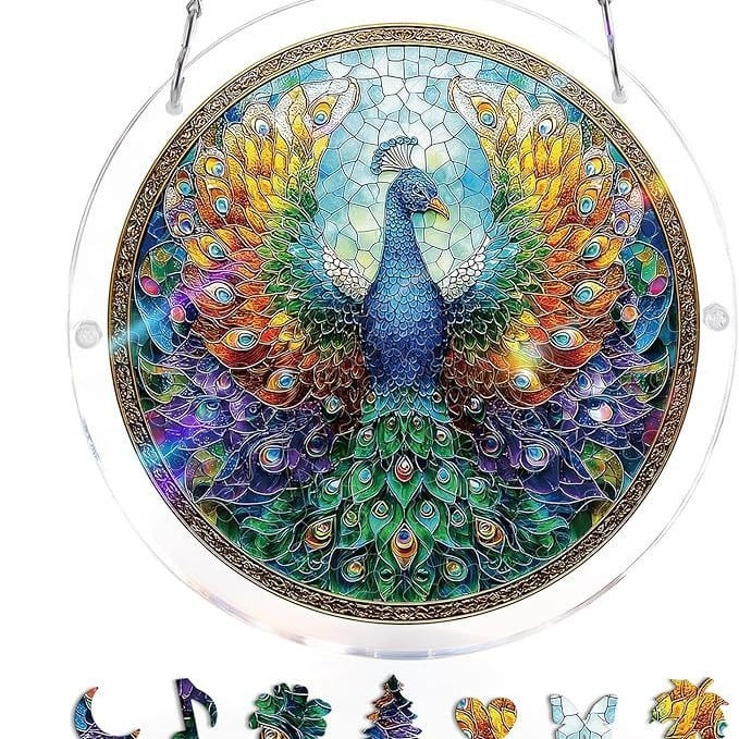 ☀️🛍️Acrylic Jigsaw Puzzle Suncatcher 80 Pieces