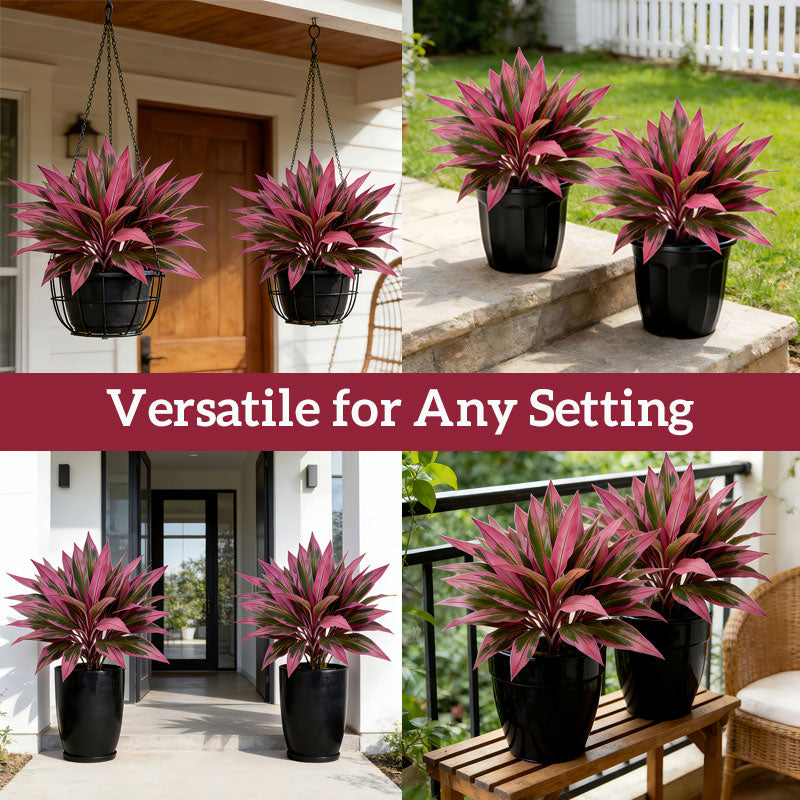 💥This Week's Special Price $15.99🌿Artificial Red Cordyline Ti Plant – No-Fuss Year-Round Vibrant Foliage