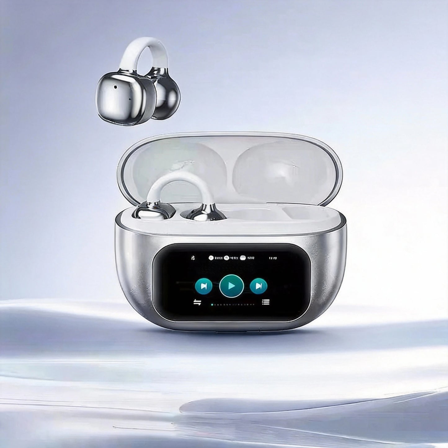 Ear Clip Bluetooth Headphones With Touch Screen