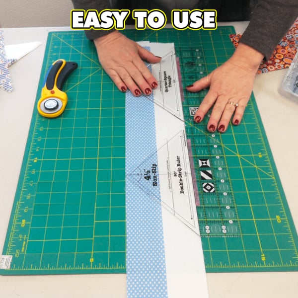 90 Degree Double-Strip Quilt Ruler