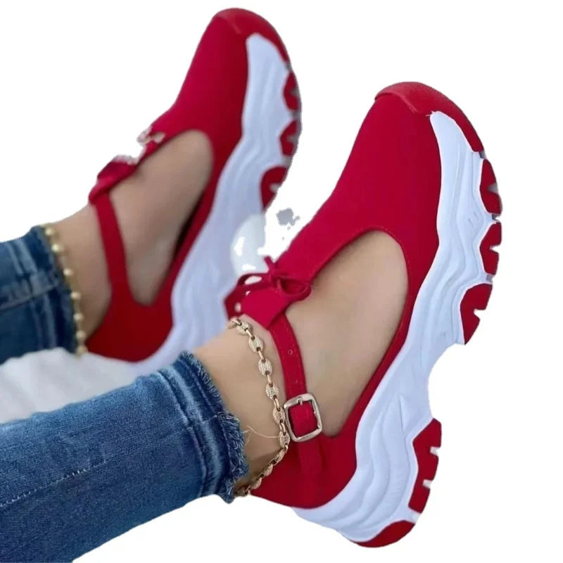 Women's Casual Tennis Sneakers Comfortable Non-slip Flat Shoes