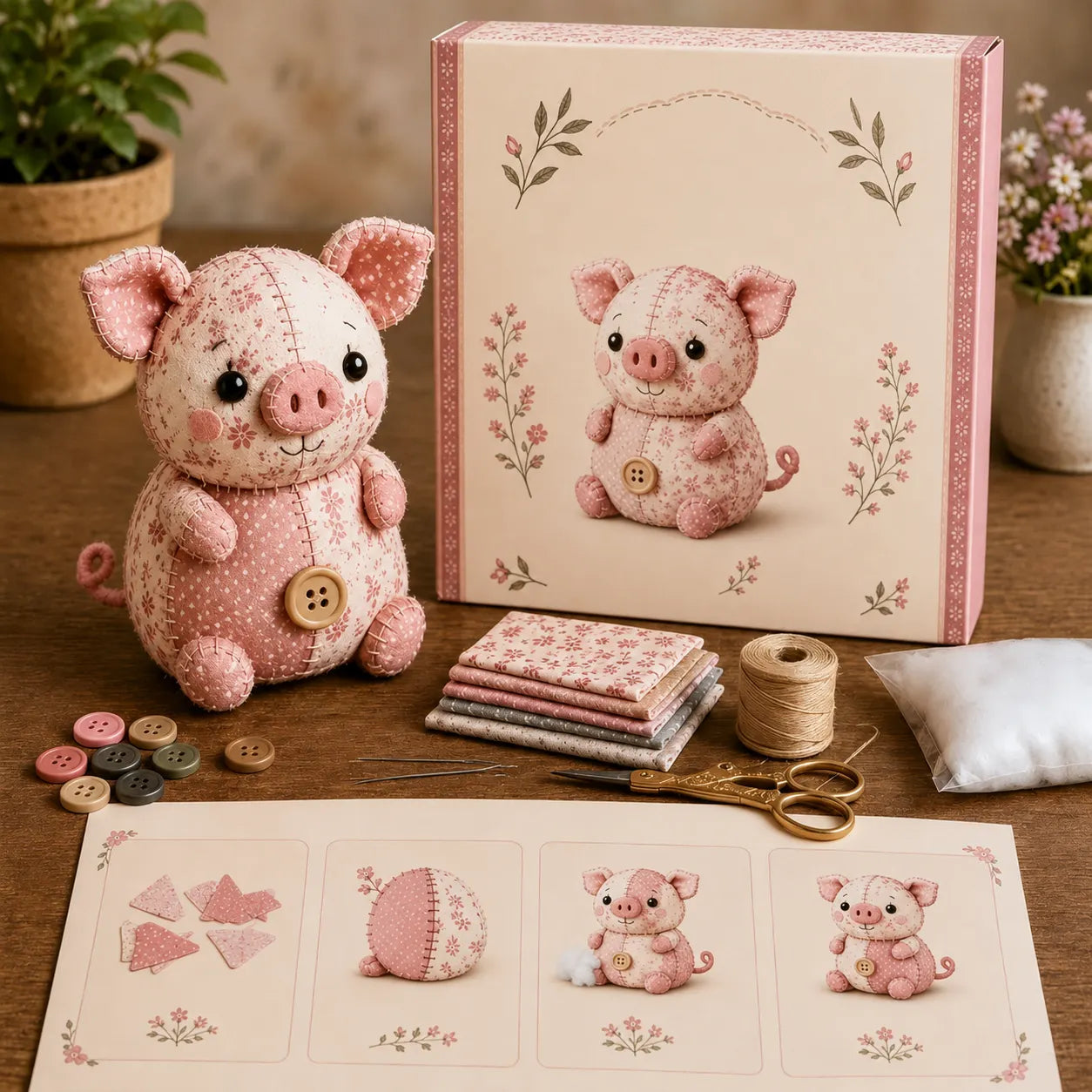 🐮🧵 Store Manager's Pick: $29.99 DIY Patchwork Animal Craft Kit