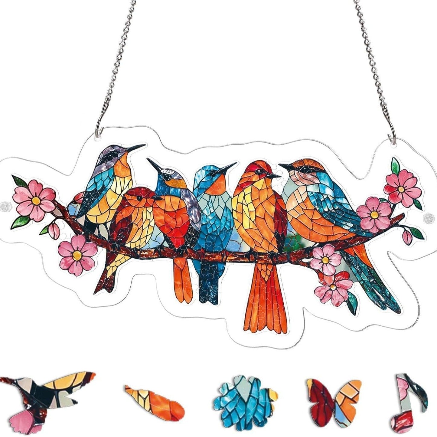 ☀️🛍️Acrylic Jigsaw Puzzle Suncatcher 80 Pieces
