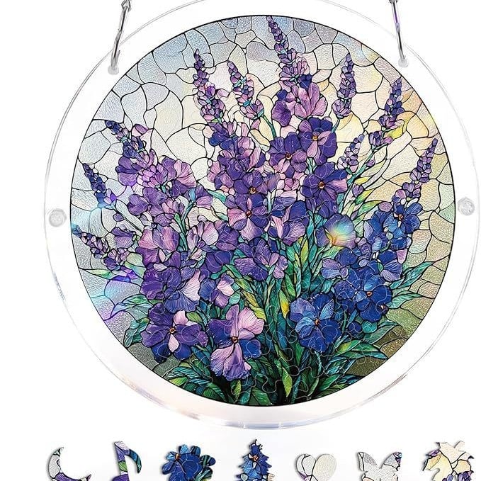 ☀️🛍️Acrylic Jigsaw Puzzle Suncatcher 80 Pieces