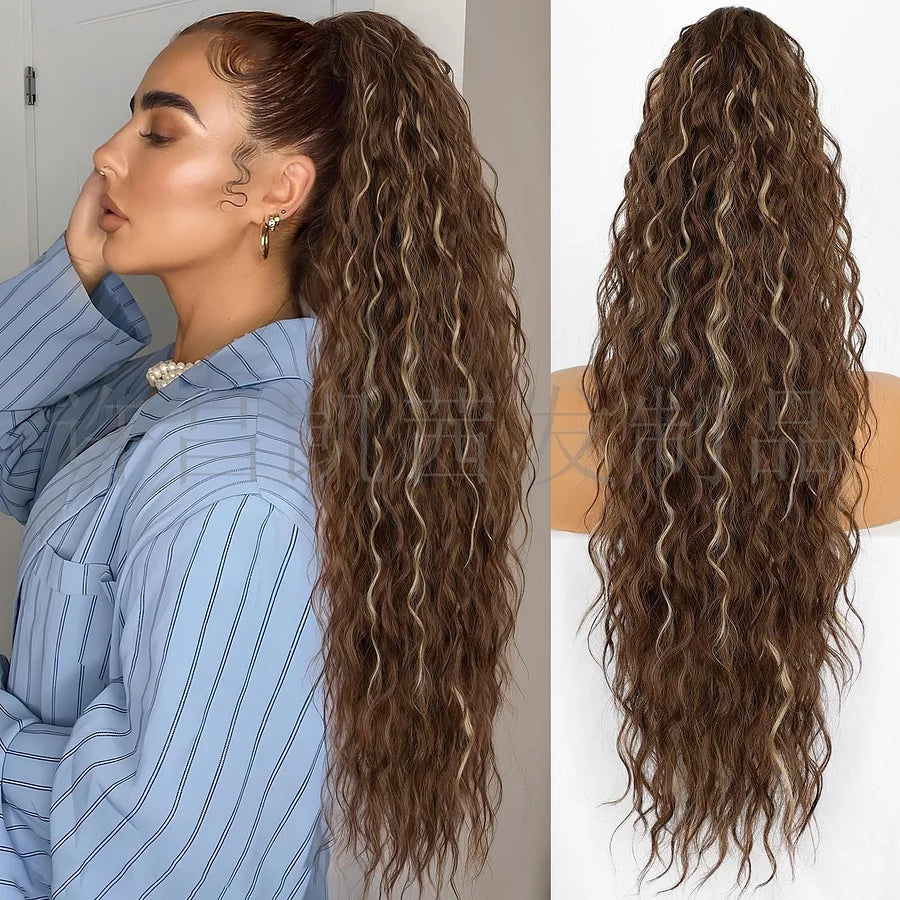 Women's Ponytail Long Curly Hair Bundle
