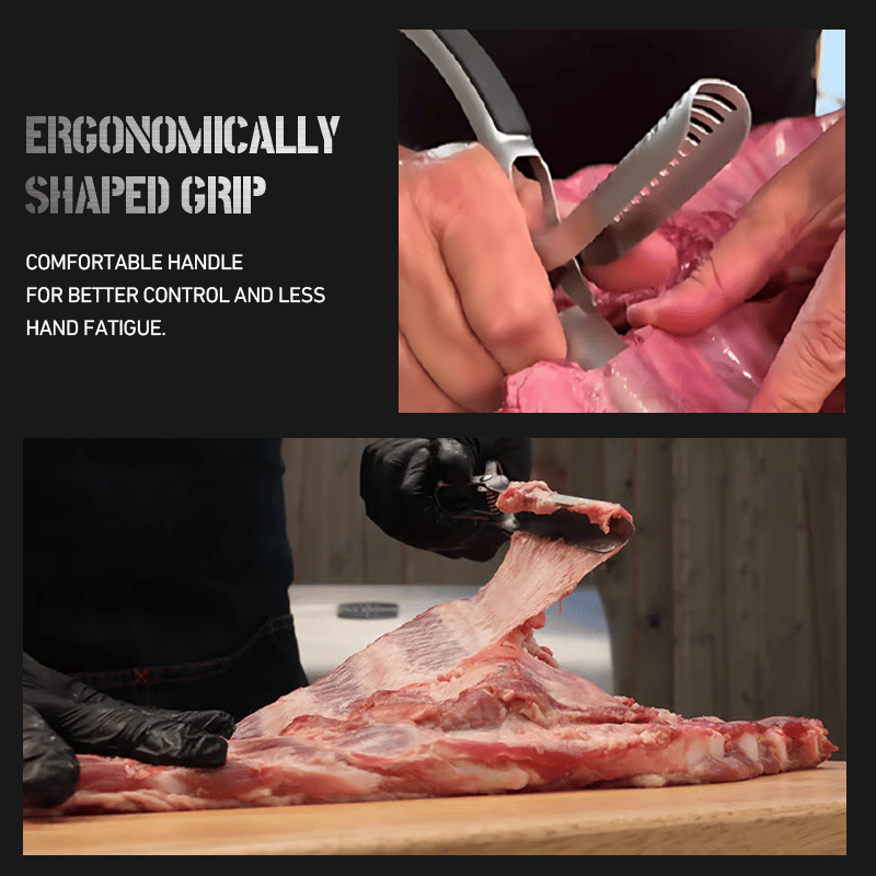 🥩BBQ Rib Skinner Premium Food-Grade 304 Stainless Steel