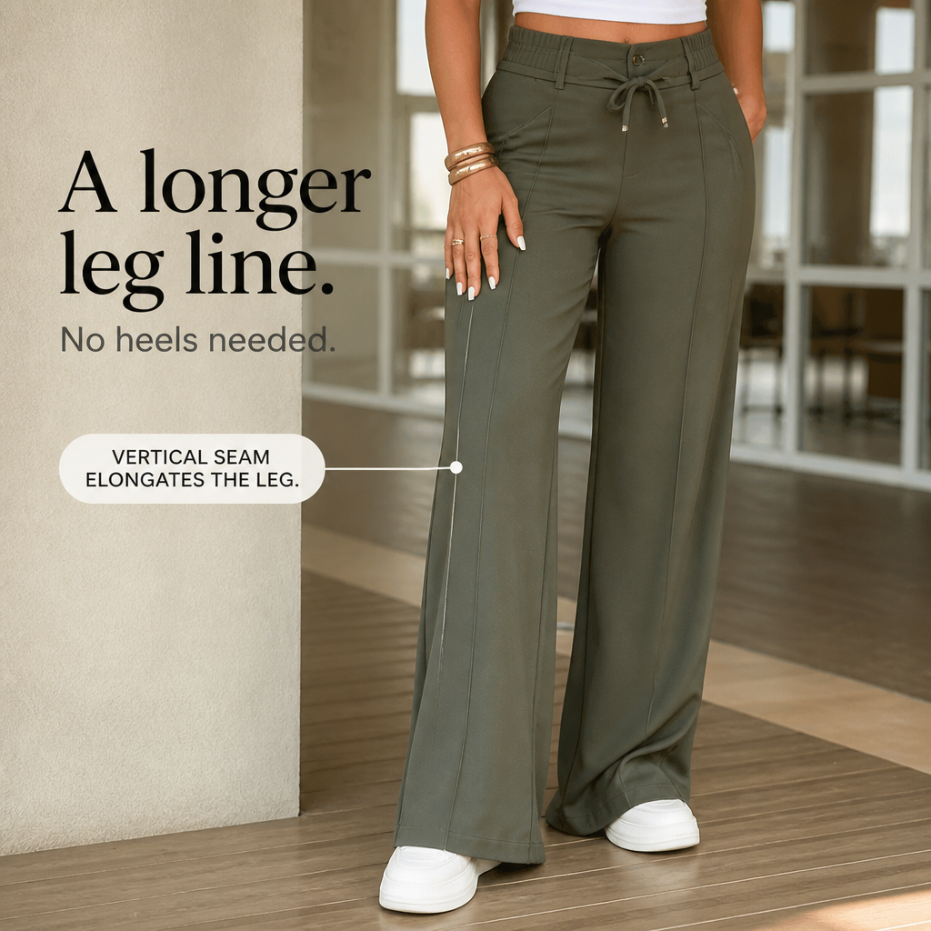 Women’s Relaxed‐Fit Straight‐Leg Trousers • Functional Multi‐Pocket Design