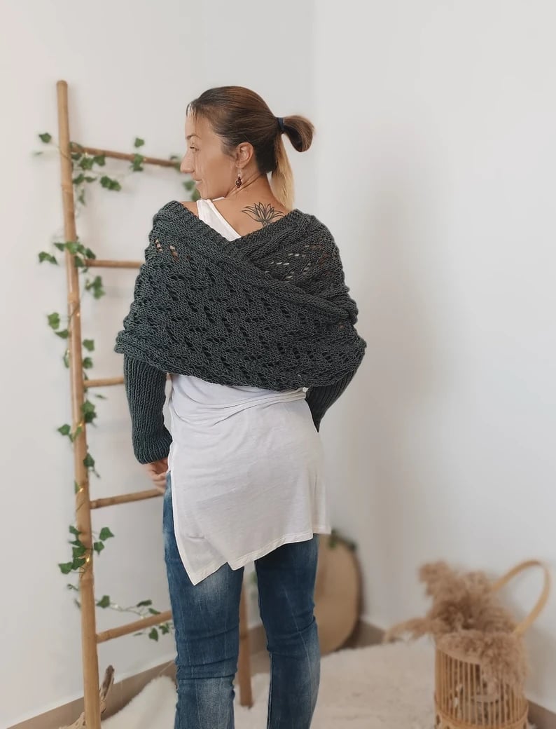 Knitted Wrap Shrugs For Women