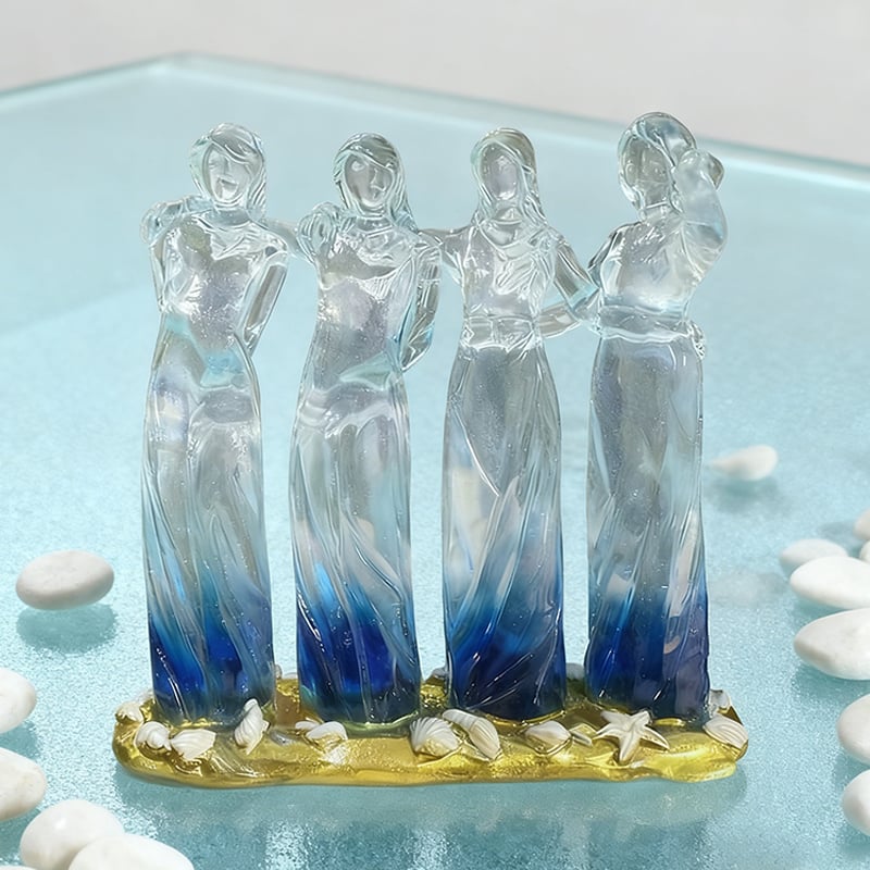 👩🏻‍🤝‍👩🏻Sisters By My Side, Celebrates Friendships Three Sisters Sculpture