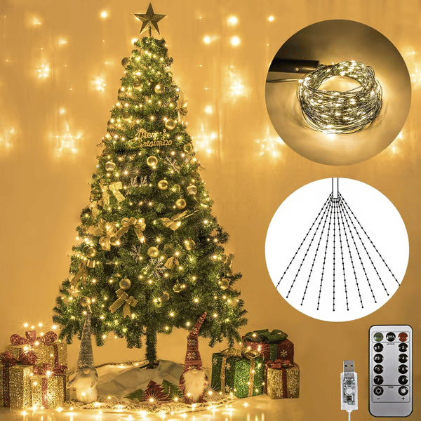 🎄8 Modes 100-600 Christmas LED Firefly Twinkle String Lights
