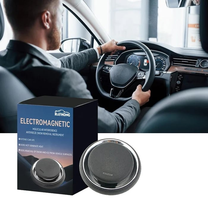 Electromagnetic molecular anti-freeze and snow removal tool