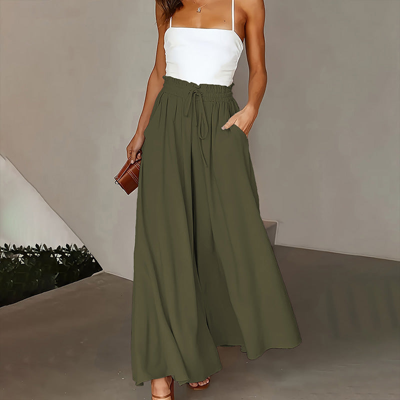 Women's High-Waisted Wide-Leg Pants