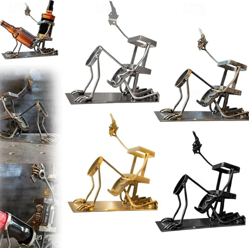 🍾Limited-time flash sale, 50% off 🍾Funny Metal Skull Skeleton Bar Decor