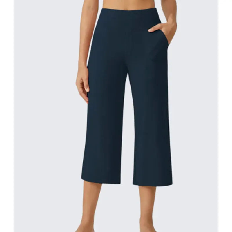 👖 Summer Bestseller! ☀️ Women's high-waisted loose-fit cropped trousers