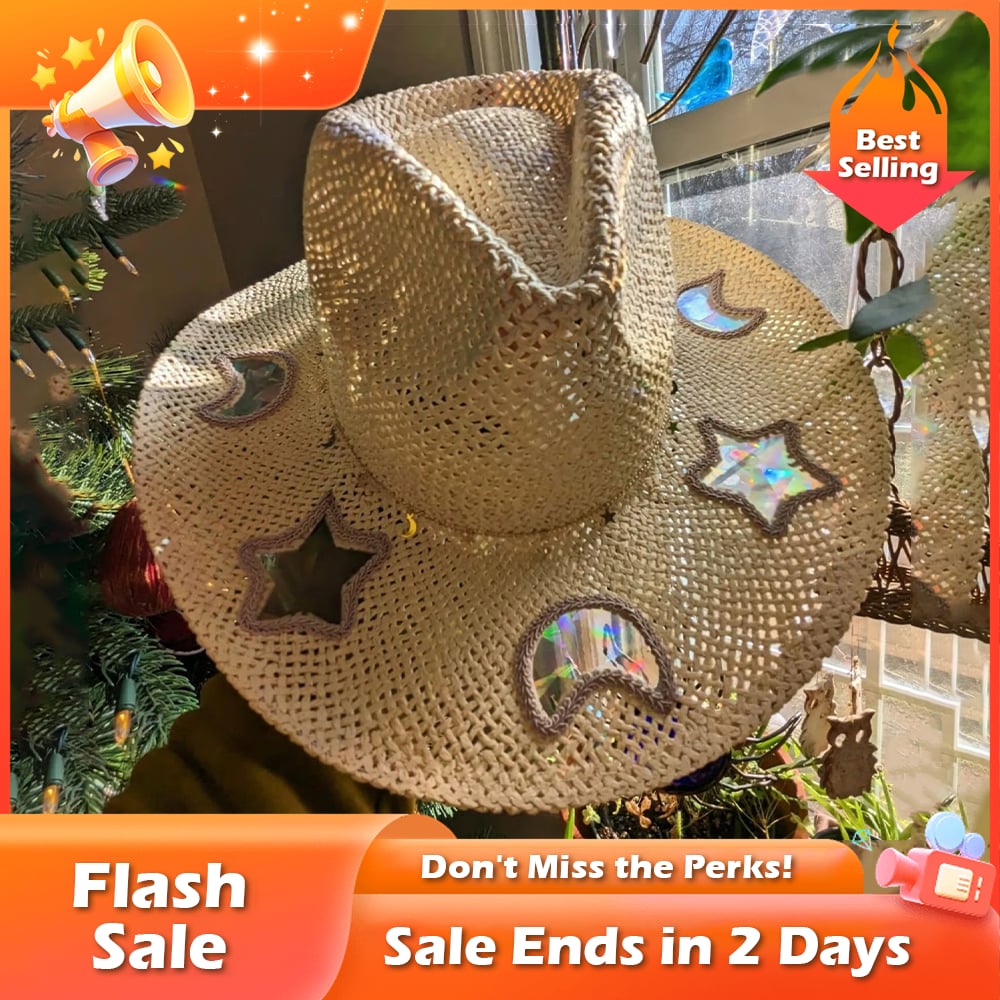 Suncatcher Cowgirl Straw Prism Hat