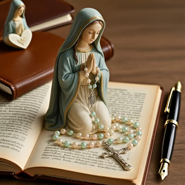 Virgin Mary Rosary Holder (Necklace not included)